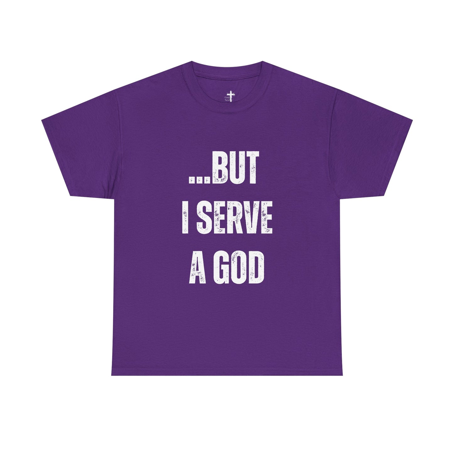 Faith-Inspiring Unisex Heavy Cotton Tee, Spiritual Tee, Casual T-Shirt, God Serve Shirt, Motivational Apparel, Christian Gift