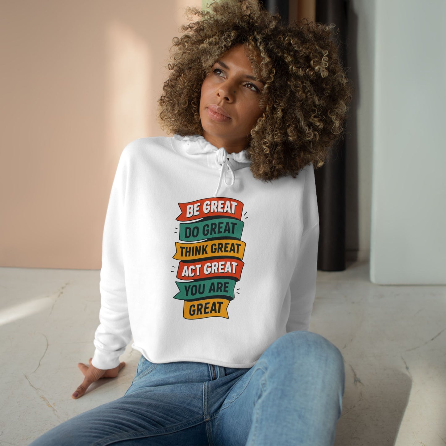 Be Great Crop Hoodie