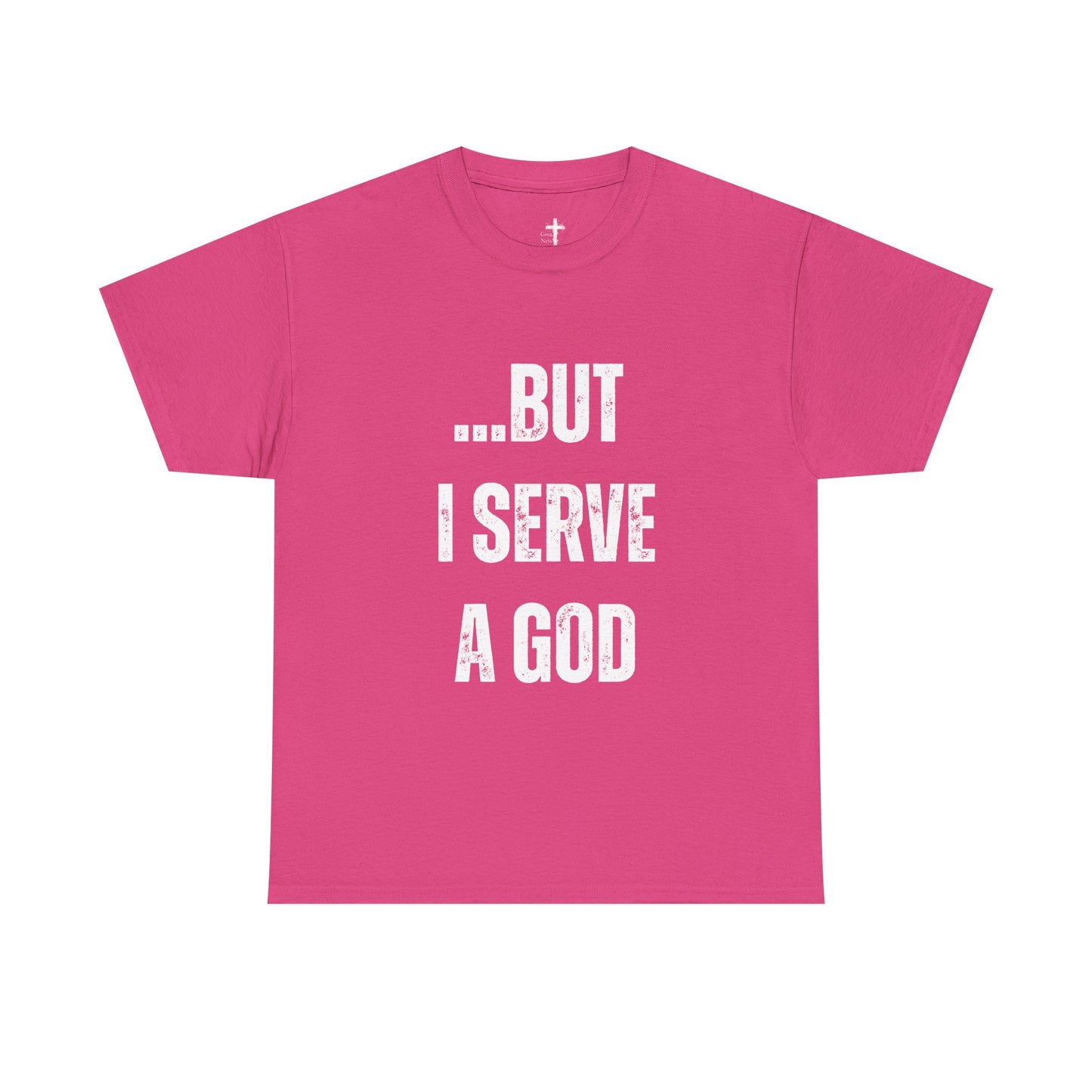 Faith-Inspiring Unisex Heavy Cotton Tee, Spiritual Tee, Casual T-Shirt, God Serve Shirt, Motivational Apparel, Christian Gift