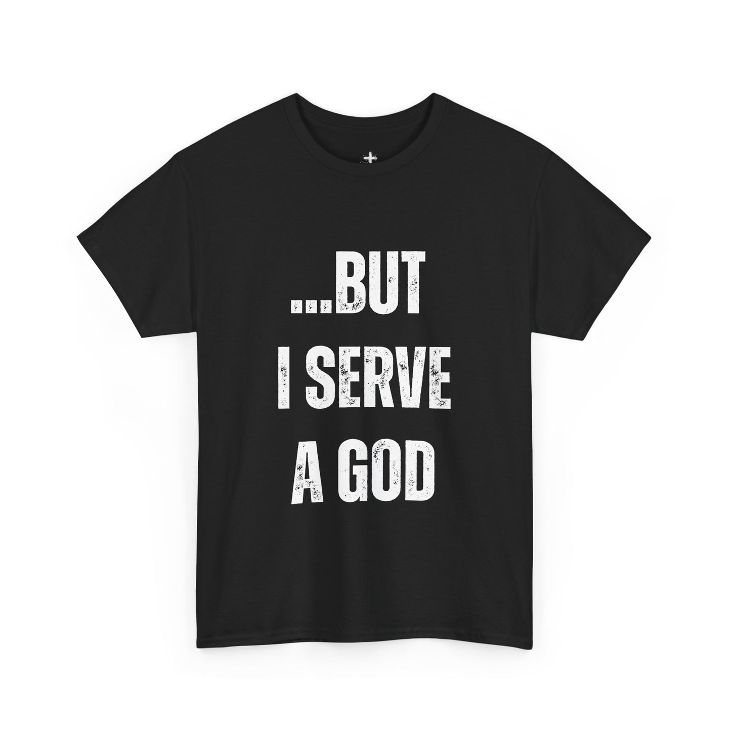 Faith-Inspiring Unisex Heavy Cotton Tee, Spiritual Tee, Casual T-Shirt, God Serve Shirt, Motivational Apparel, Christian Gift