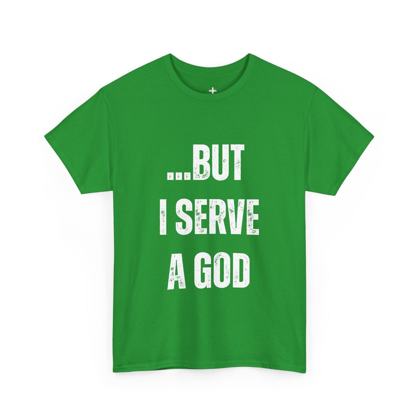 Faith-Inspiring Unisex Heavy Cotton Tee, Spiritual Tee, Casual T-Shirt, God Serve Shirt, Motivational Apparel, Christian Gift