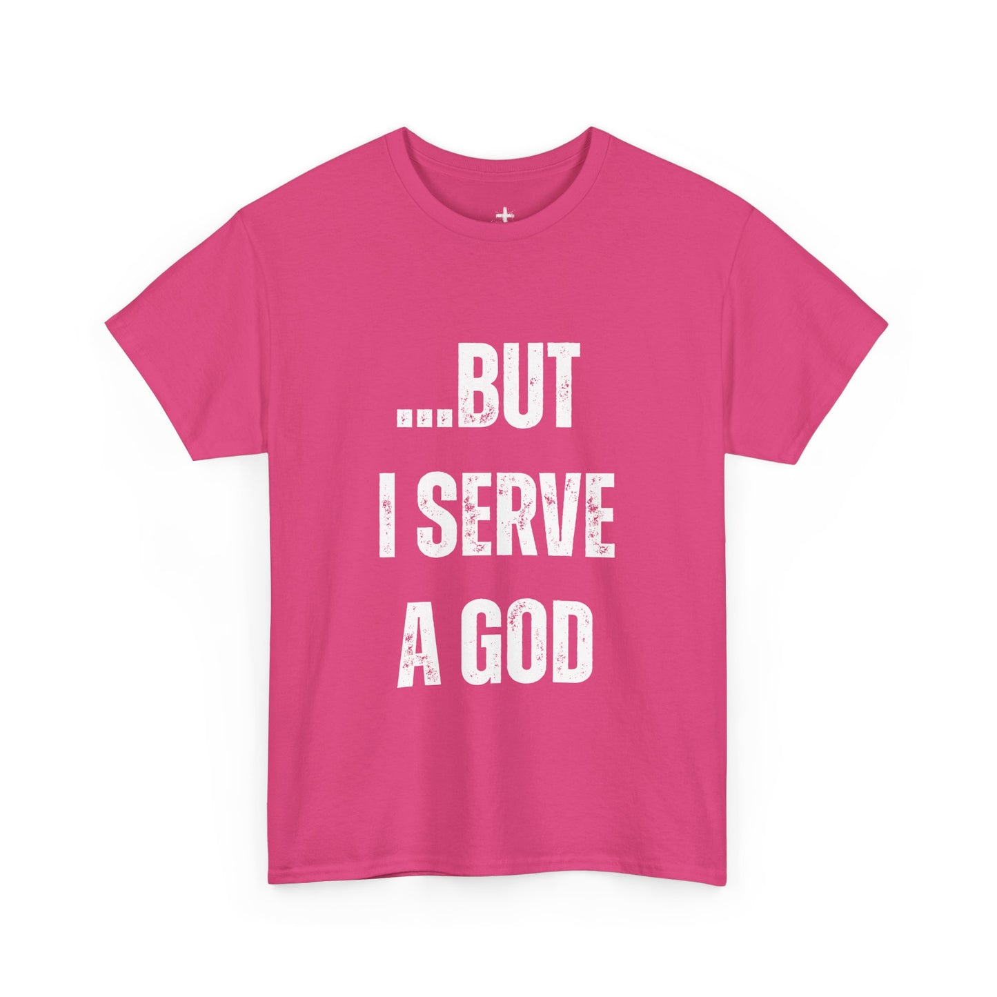 Faith-Inspiring Unisex Heavy Cotton Tee, Spiritual Tee, Casual T-Shirt, God Serve Shirt, Motivational Apparel, Christian Gift
