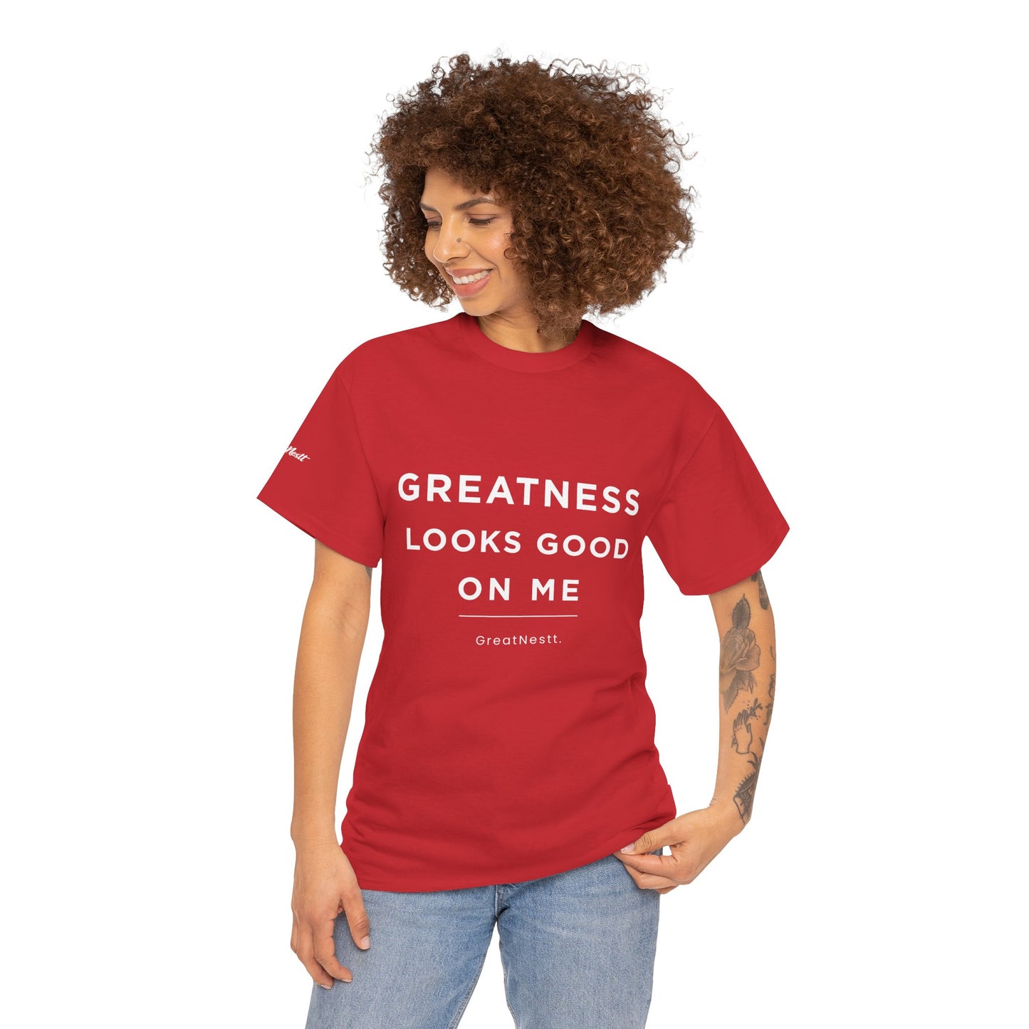 Greatness Looks Good On Me Tee — Motivational Graphic T-Shirt