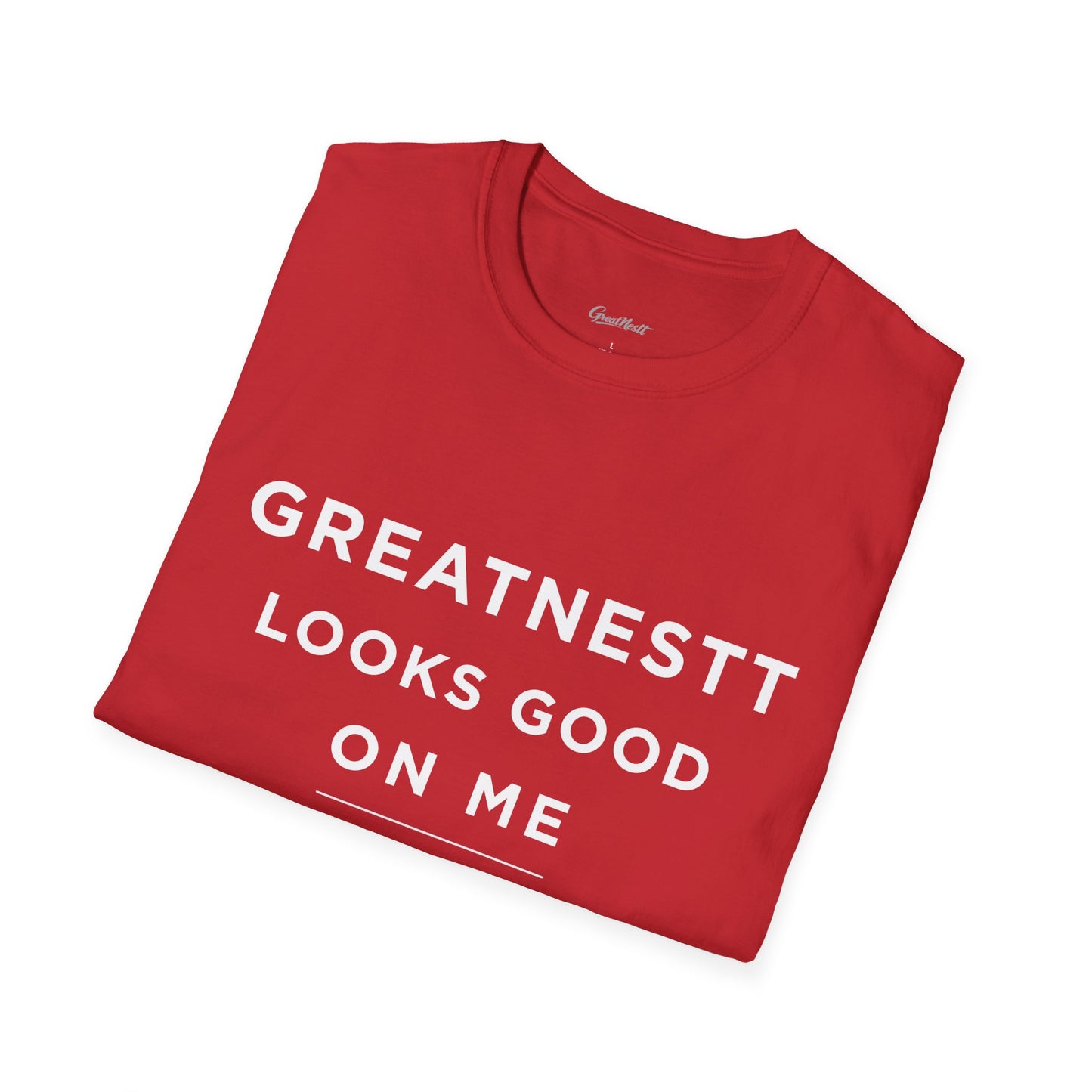 T-Shirt — "Greatnesst Looks Good On Me" Confidence Graphic Tee