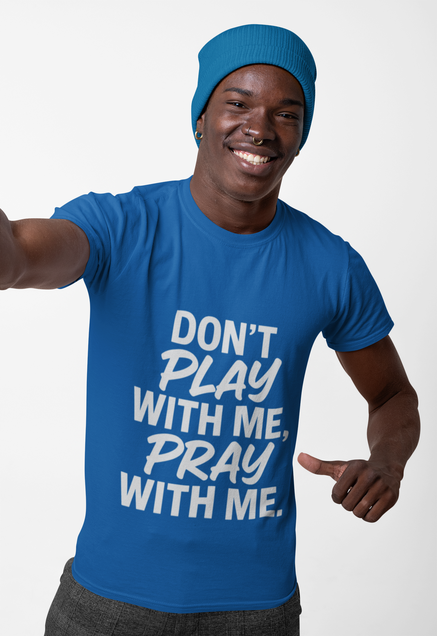 Pray With Me Unisex T-Shirt - 'Don't Play With Me' Design