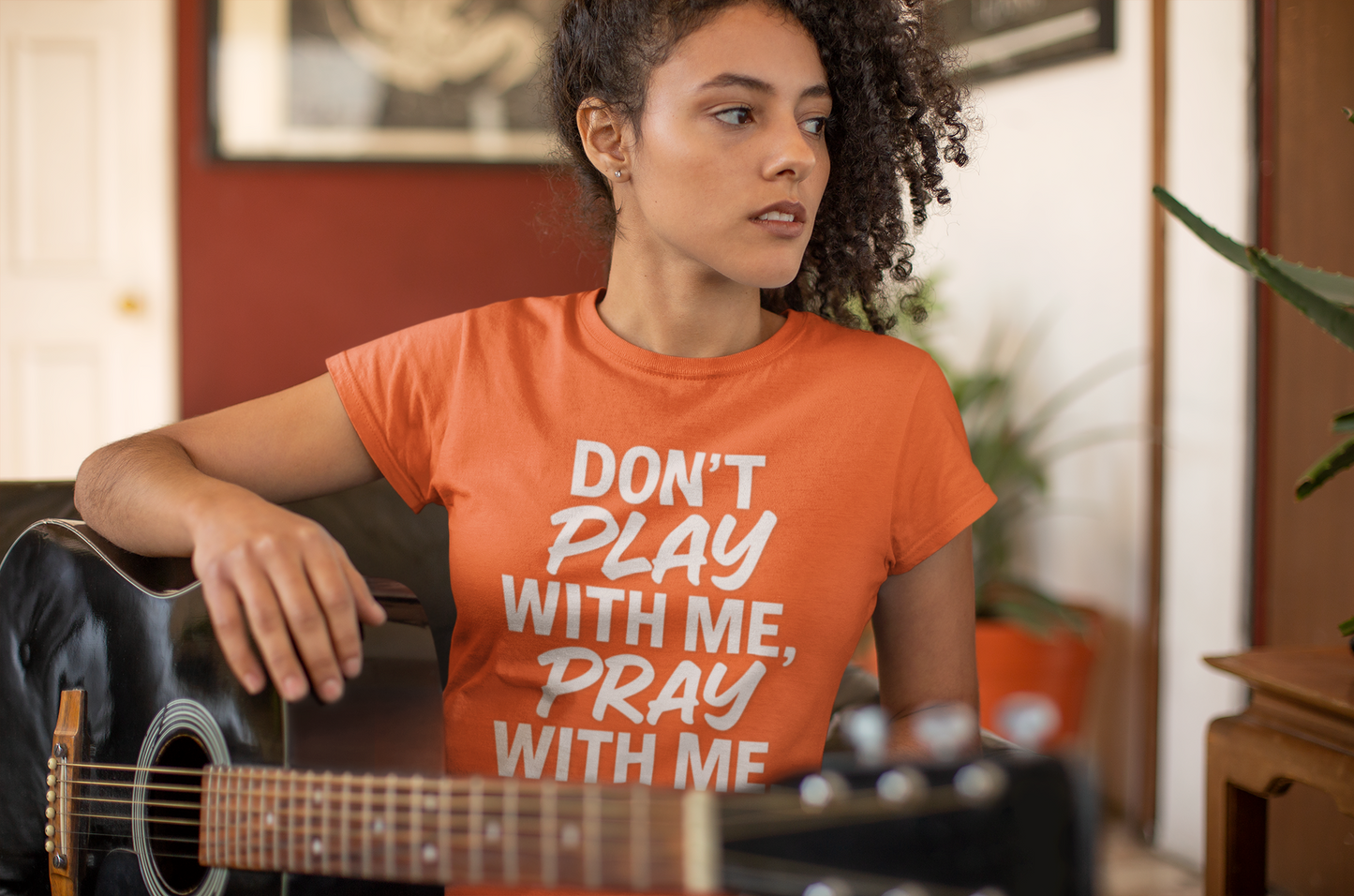 Pray With Me Unisex T-Shirt - 'Don't Play With Me' Design