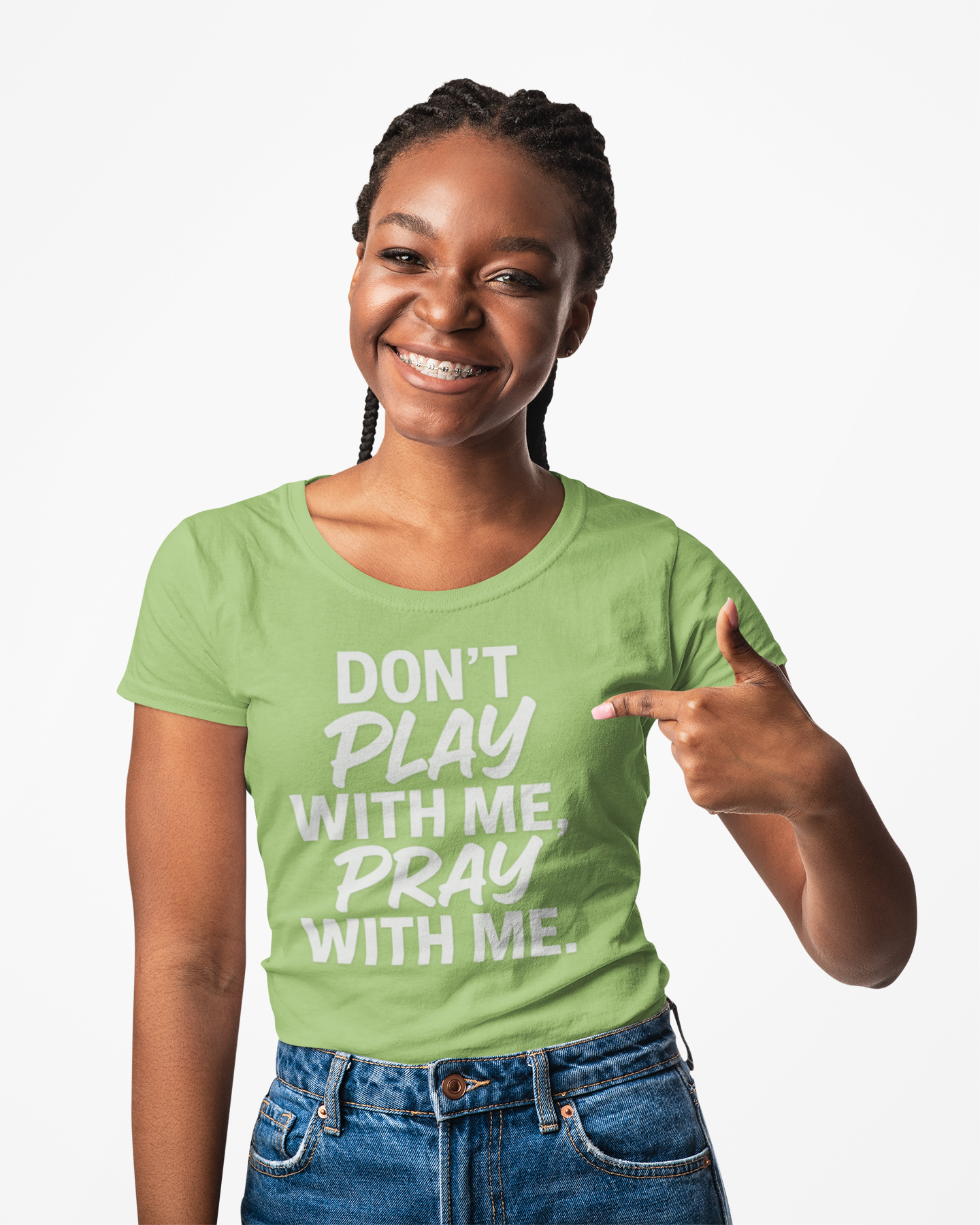Pray With Me Unisex T-Shirt - 'Don't Play With Me' Design