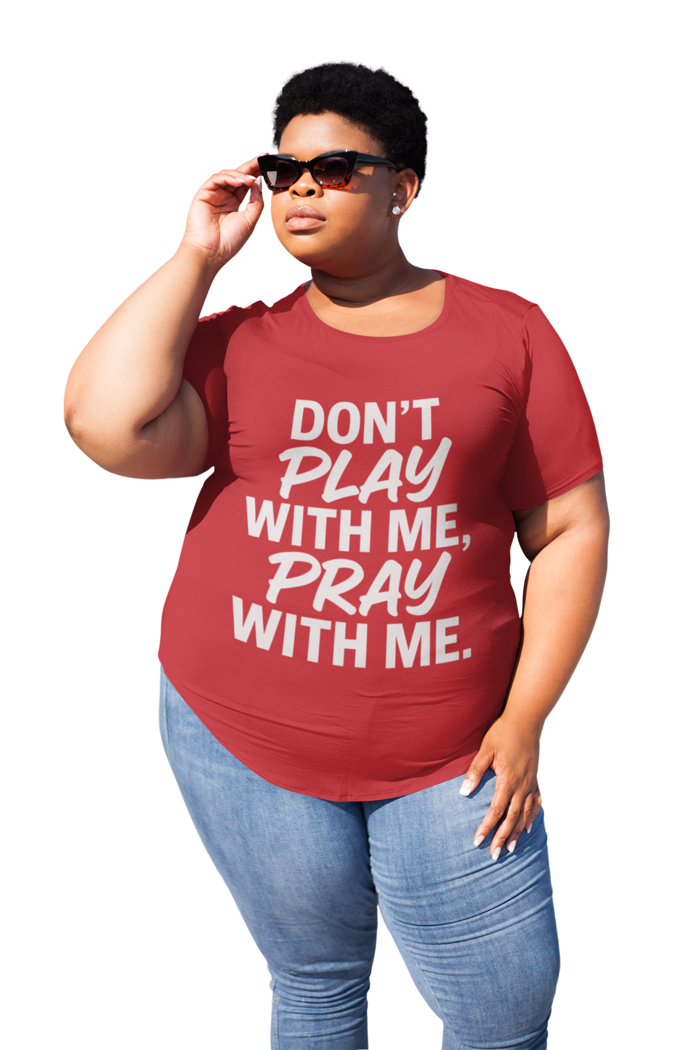 Pray With Me Unisex T-Shirt - 'Don't Play With Me' Design