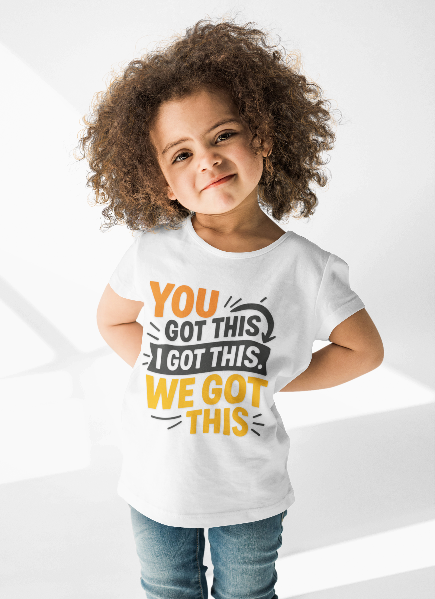 Inspirational Toddler Short Sleeve Tee - "You Got This, I Got This, We Got This"