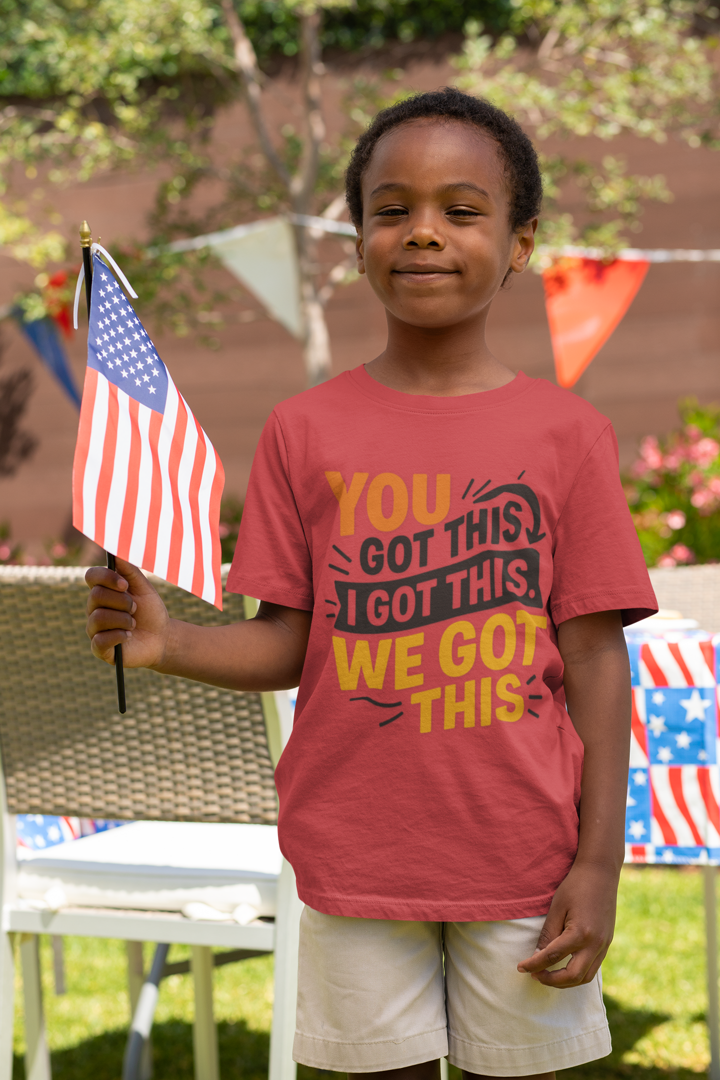 Inspirational Toddler Short Sleeve Tee - "You Got This, I Got This, We Got This"