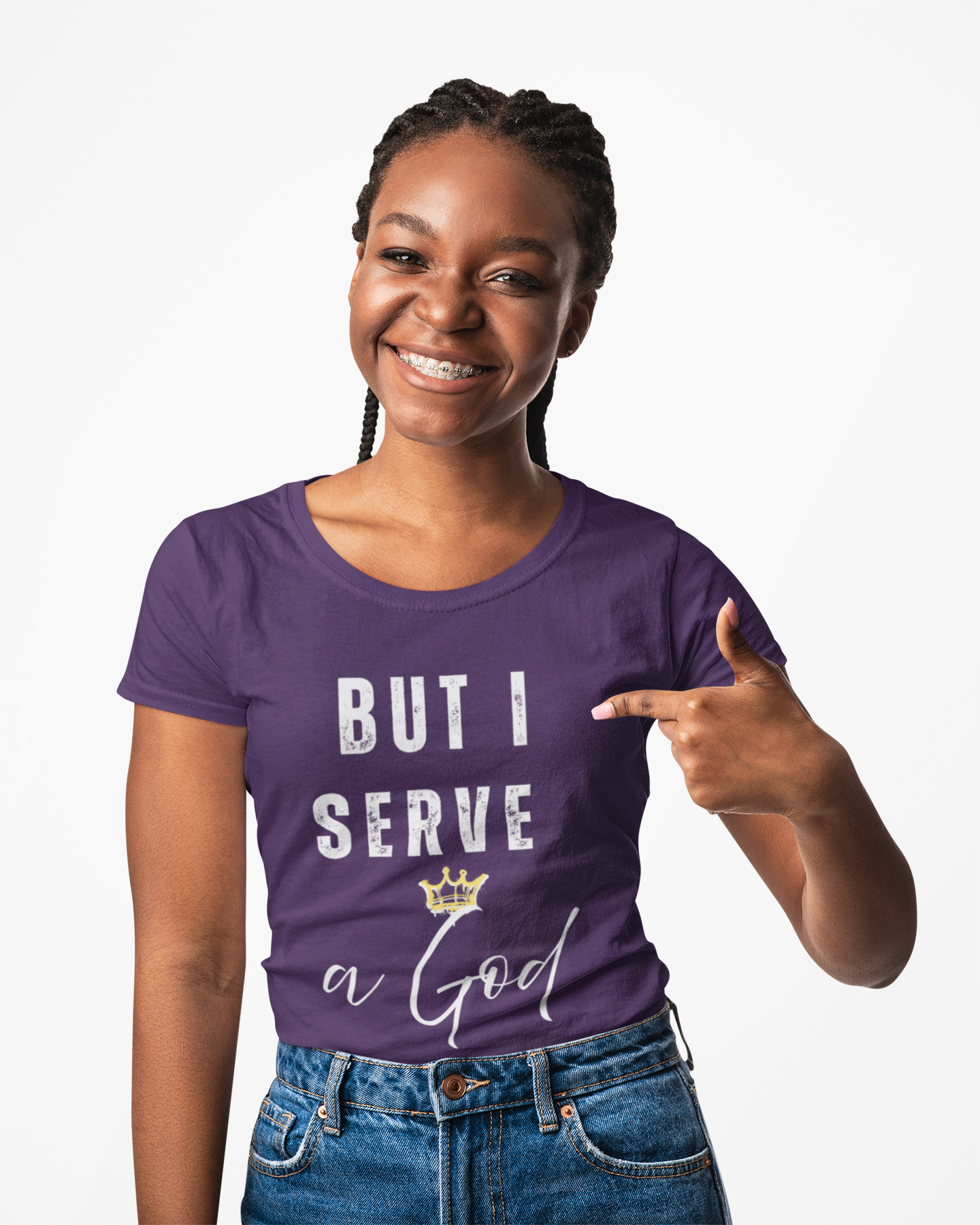 Christian Graphic Tee - But I Serve a God