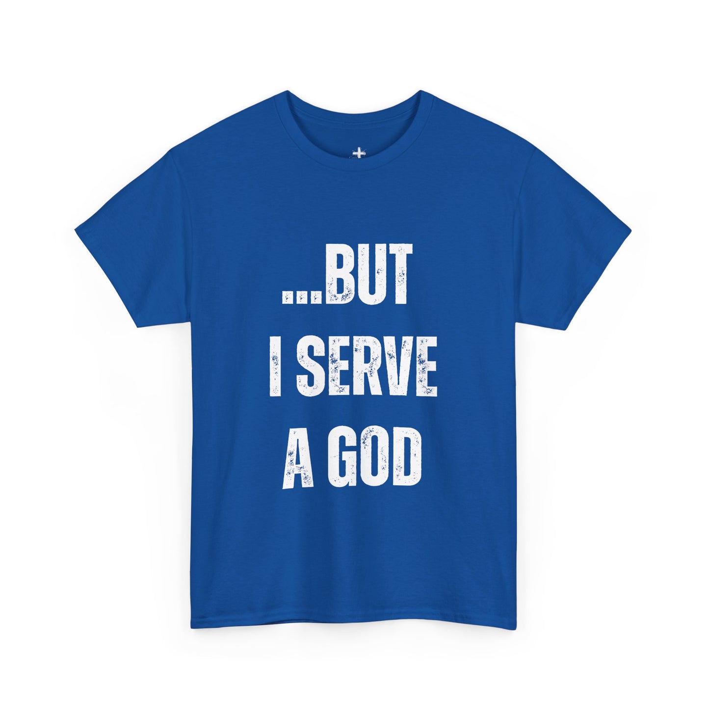Faith-Inspiring Unisex Heavy Cotton Tee, Spiritual Tee, Casual T-Shirt, God Serve Shirt, Motivational Apparel, Christian Gift