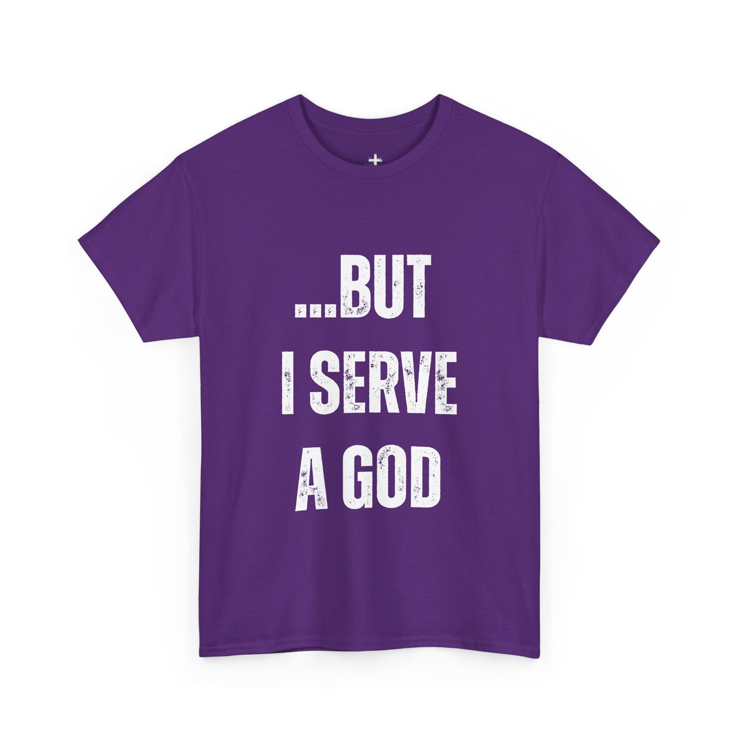 Faith-Inspiring Unisex Heavy Cotton Tee, Spiritual Tee, Casual T-Shirt, God Serve Shirt, Motivational Apparel, Christian Gift