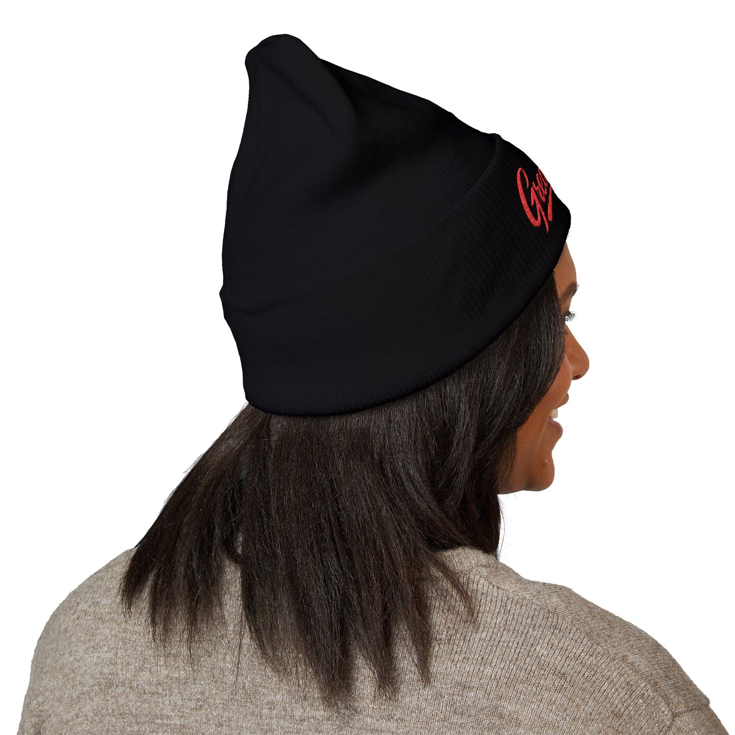 Embroidered 'GreatNest' Classic Cuffed Beanie — Cozy Winter Knit Hat