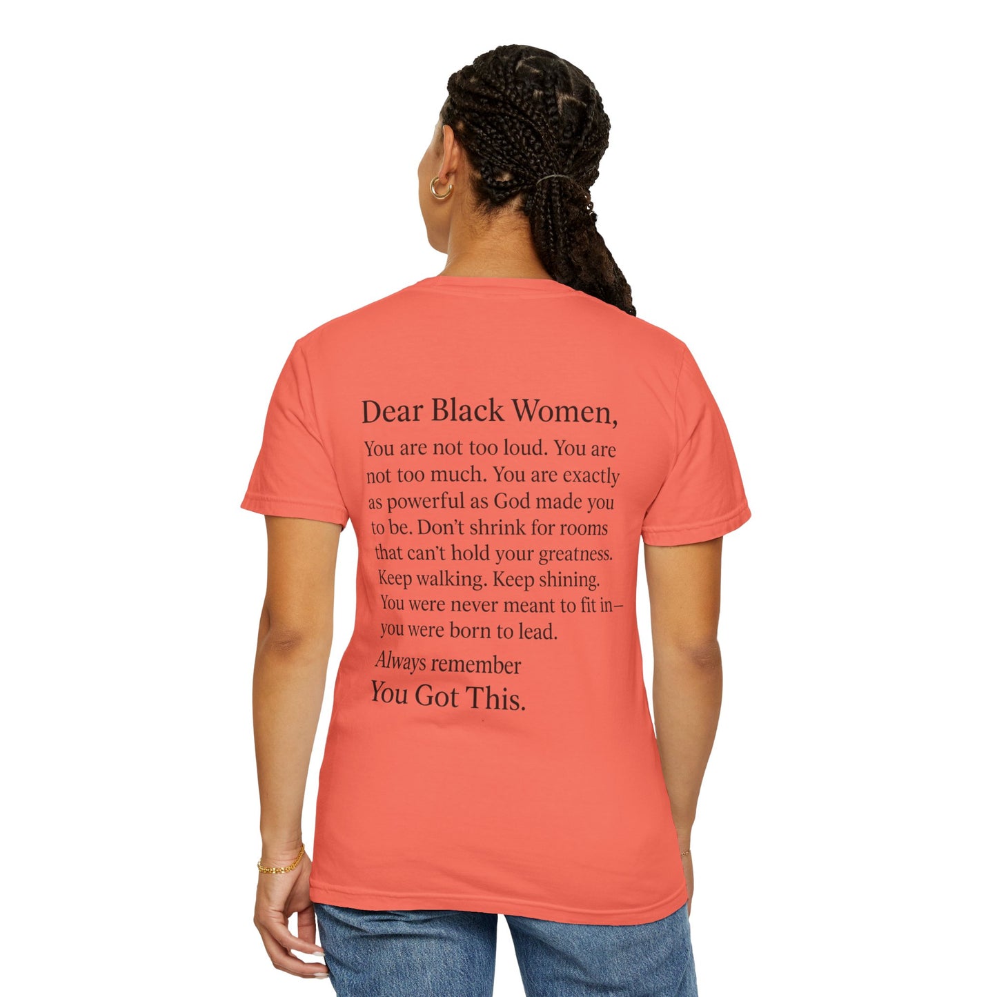 Empowering Message T-Shirt, Unisex Garment-Dyed Tee, Inspirational Apparel, Motivational Gift, Comfort Wear, Plus size options, [...]