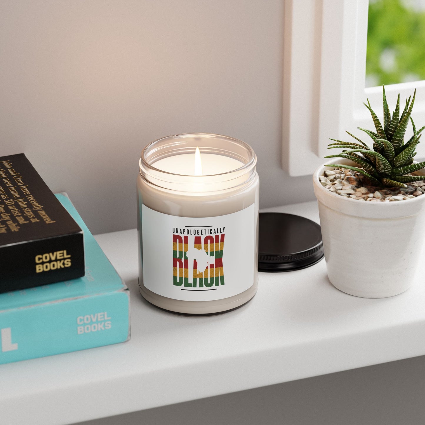 Unapologetically Black Soy Candle | Juneteenth Pan-African 1865