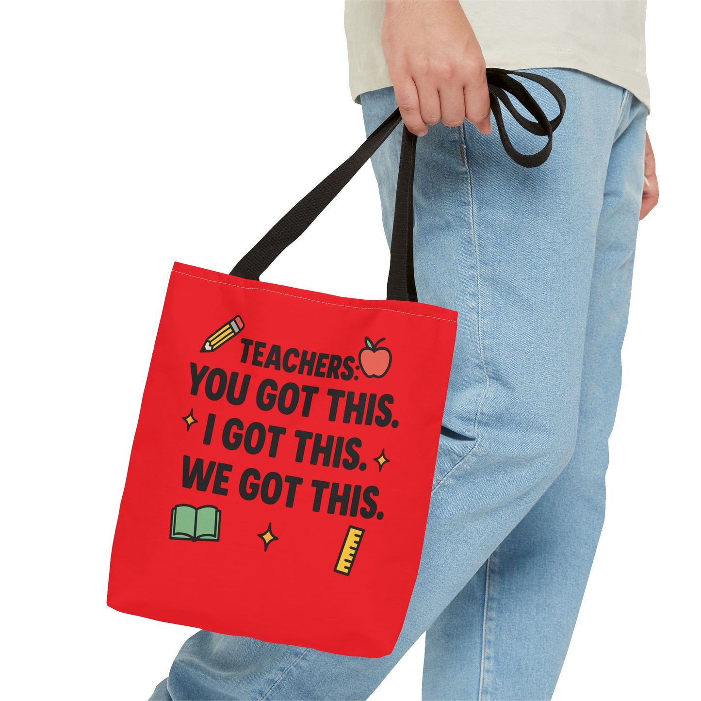 Teacher Inspiration Tote Bag - Motivational Quotes for Educators