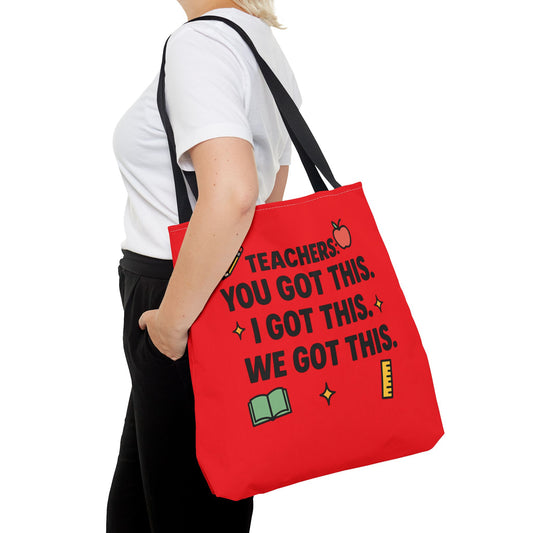 Teacher Inspiration Tote Bag - Motivational Quotes for Educators