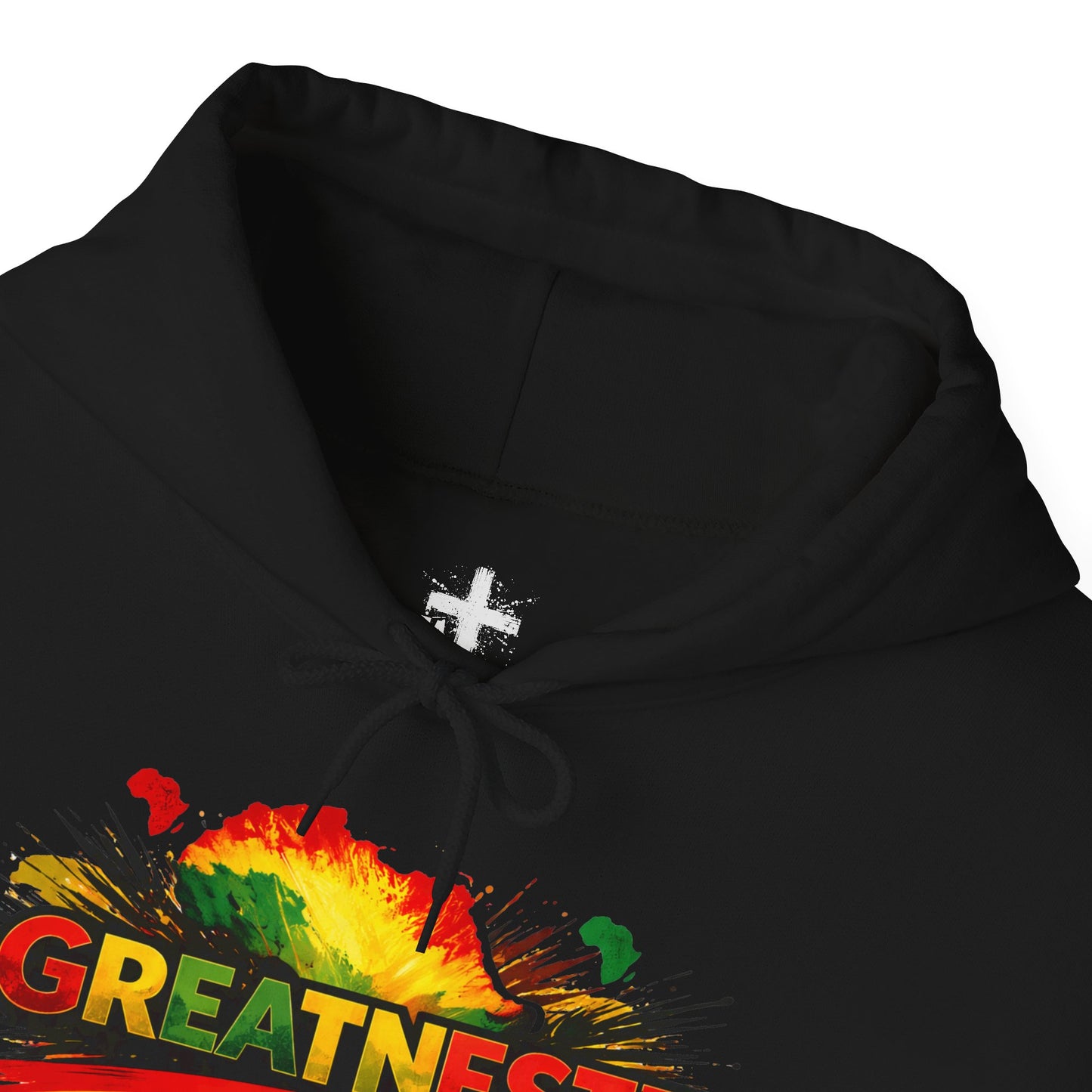 Black History 'Greatnesst' Hooded Sweatshirt — "You Are Black History" Back Design