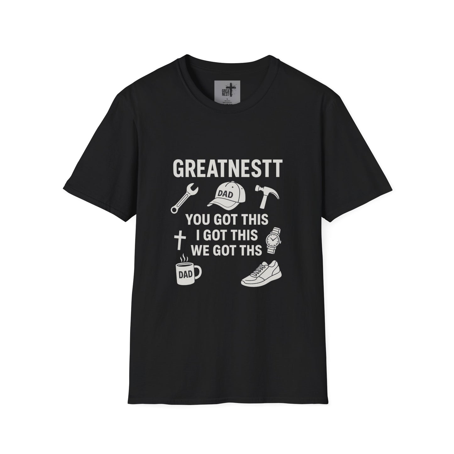 Dad Motivational Softstyle T-Shirt, Gifts for Fathers Day, Unisex Tee for Dads, Inspirational Apparel, Casual Everyday Wear
