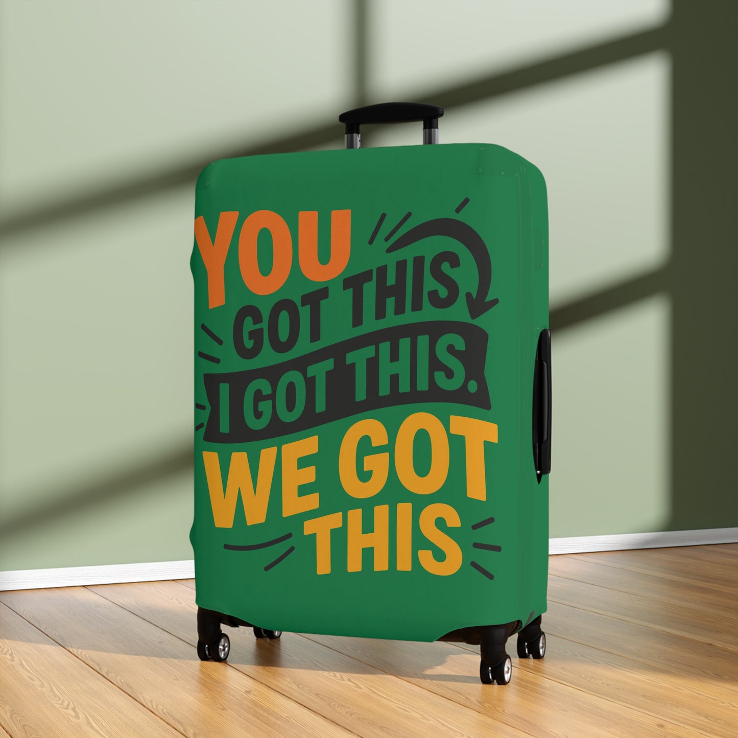 Encouraging Luggage Cover - Travel Accessory, Motivational Suitcase Protector, Personalized Travel Gift, Vacation Essentials, Unique [...]