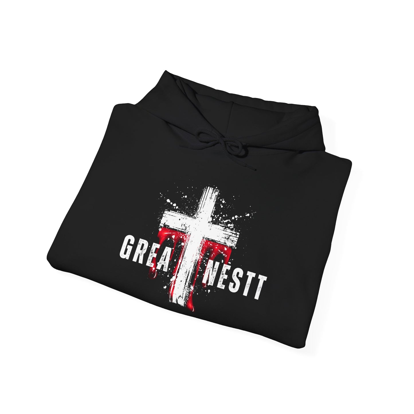 Faith-Inspired Hooded Sweatshirt, Unisex Hoodie, Perfect for Casual Wear, Gift for Believers, Spiritual Apparel, Greatness Design