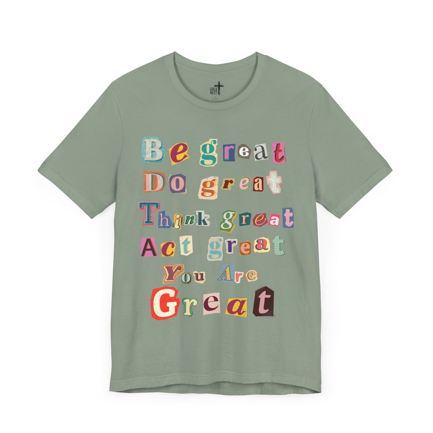 T-Shirt with Scrapbook Letter Design