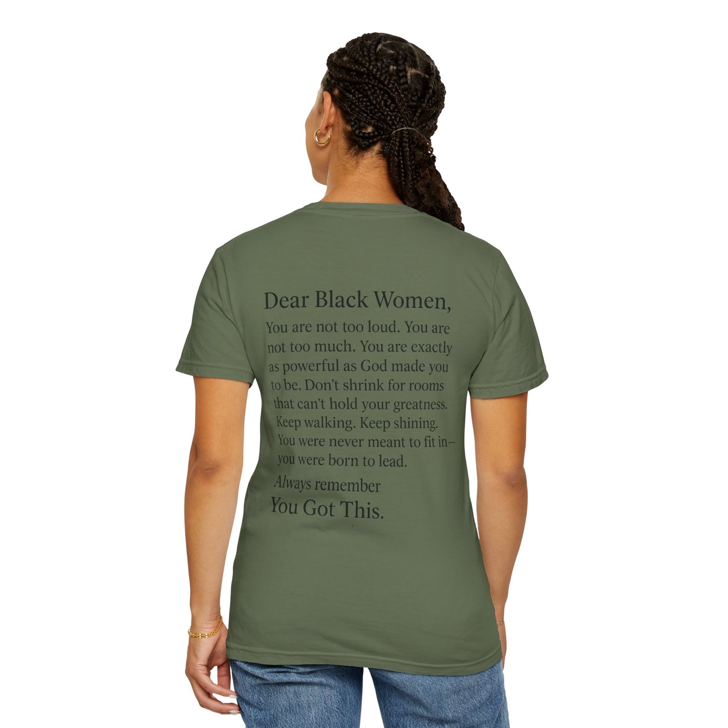 Empowering Message T-Shirt, Unisex Garment-Dyed Tee, Inspirational Apparel, Motivational Gift, Comfort Wear, Plus size options, [...]