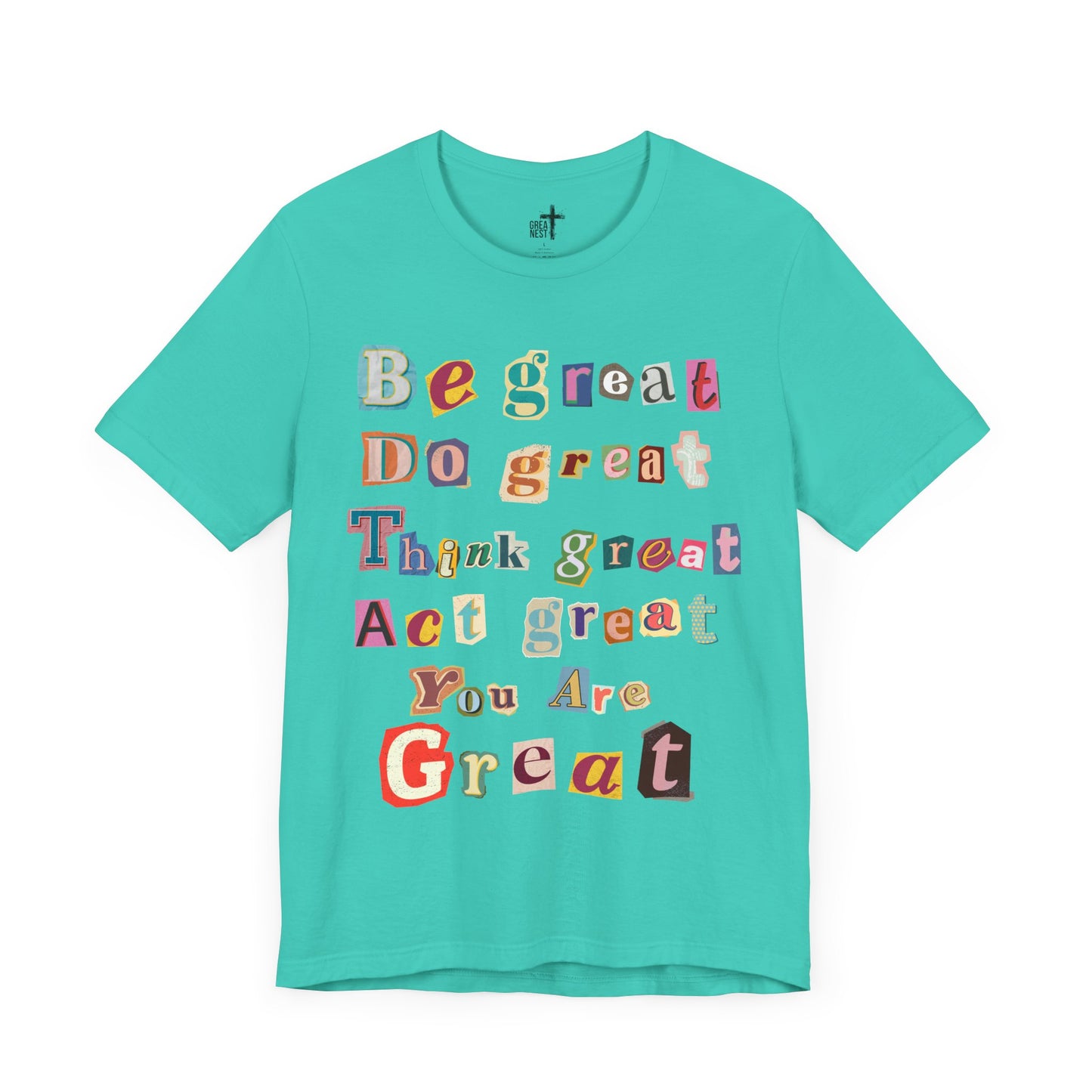 T-Shirt with Scrapbook Letter Design