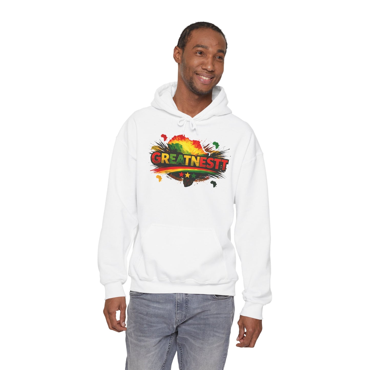 Black History 'Greatnesst' Hooded Sweatshirt — "You Are Black History" Back Design