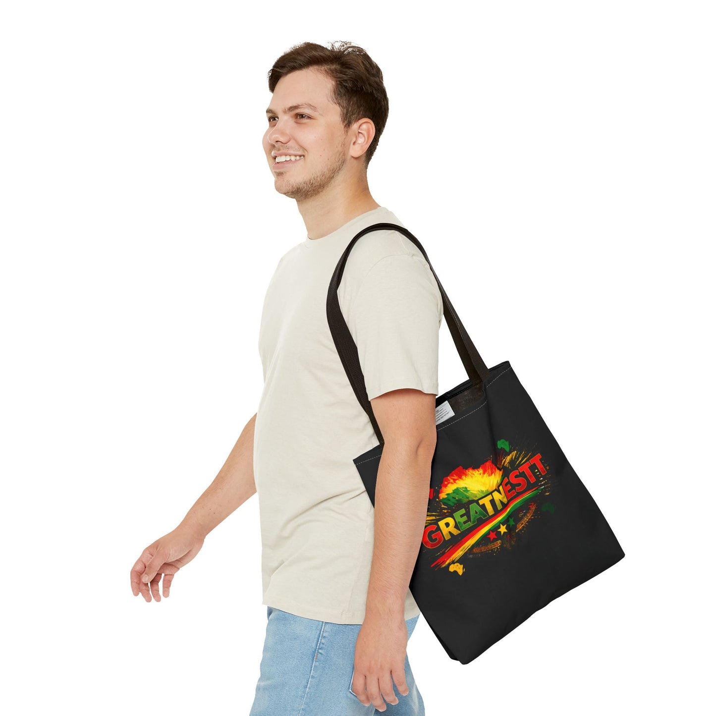 Tote — 'GreatNesT' Rasta Colorful Graphic Tote Bag