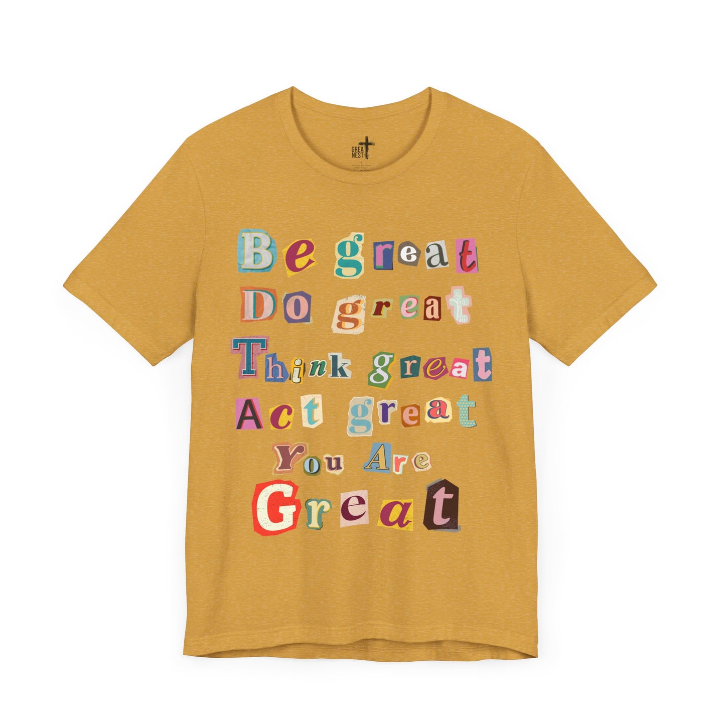 T-Shirt with Scrapbook Letter Design