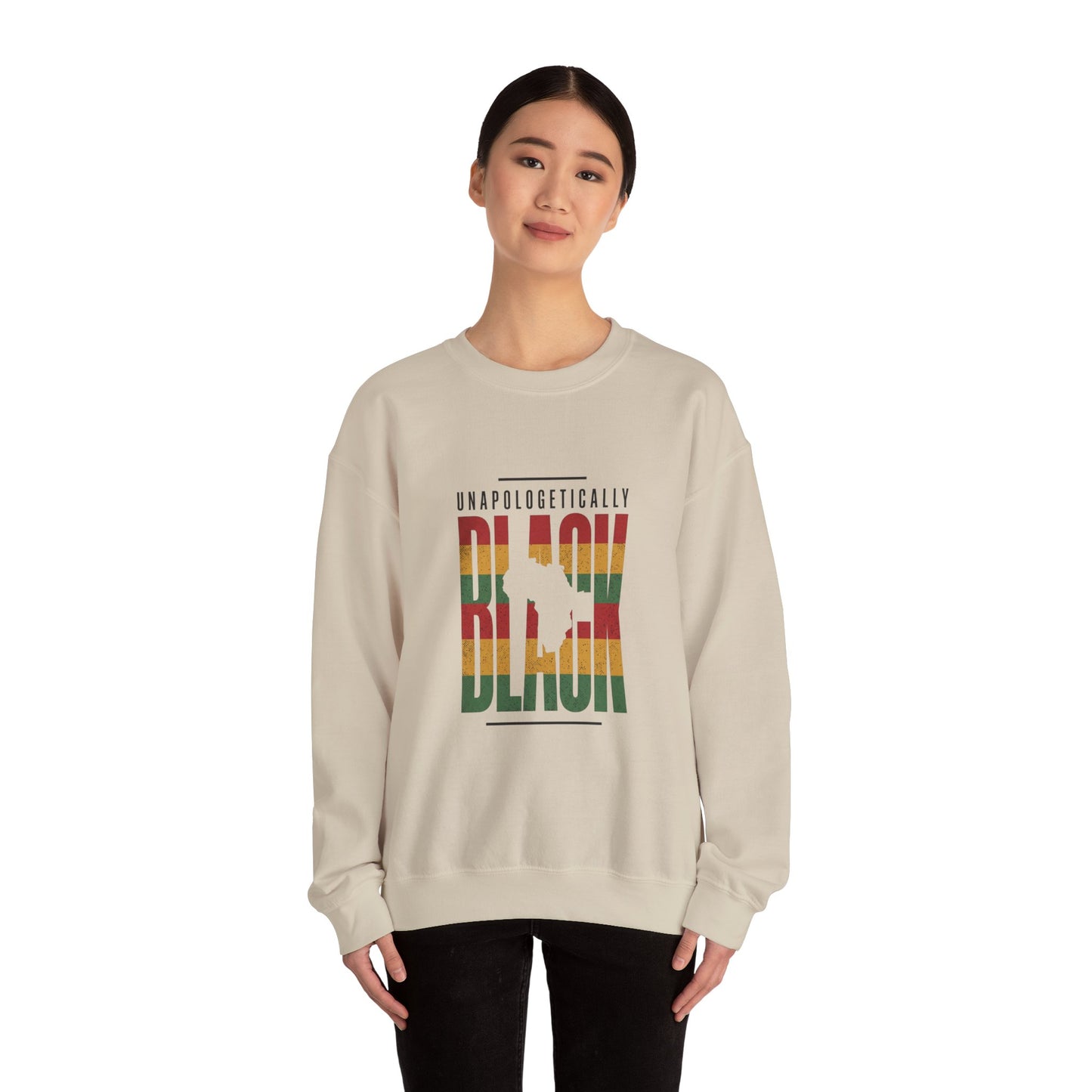 Unapologetically Black Crewneck Sweatshirt | Juneteenth Pan-African Pride
