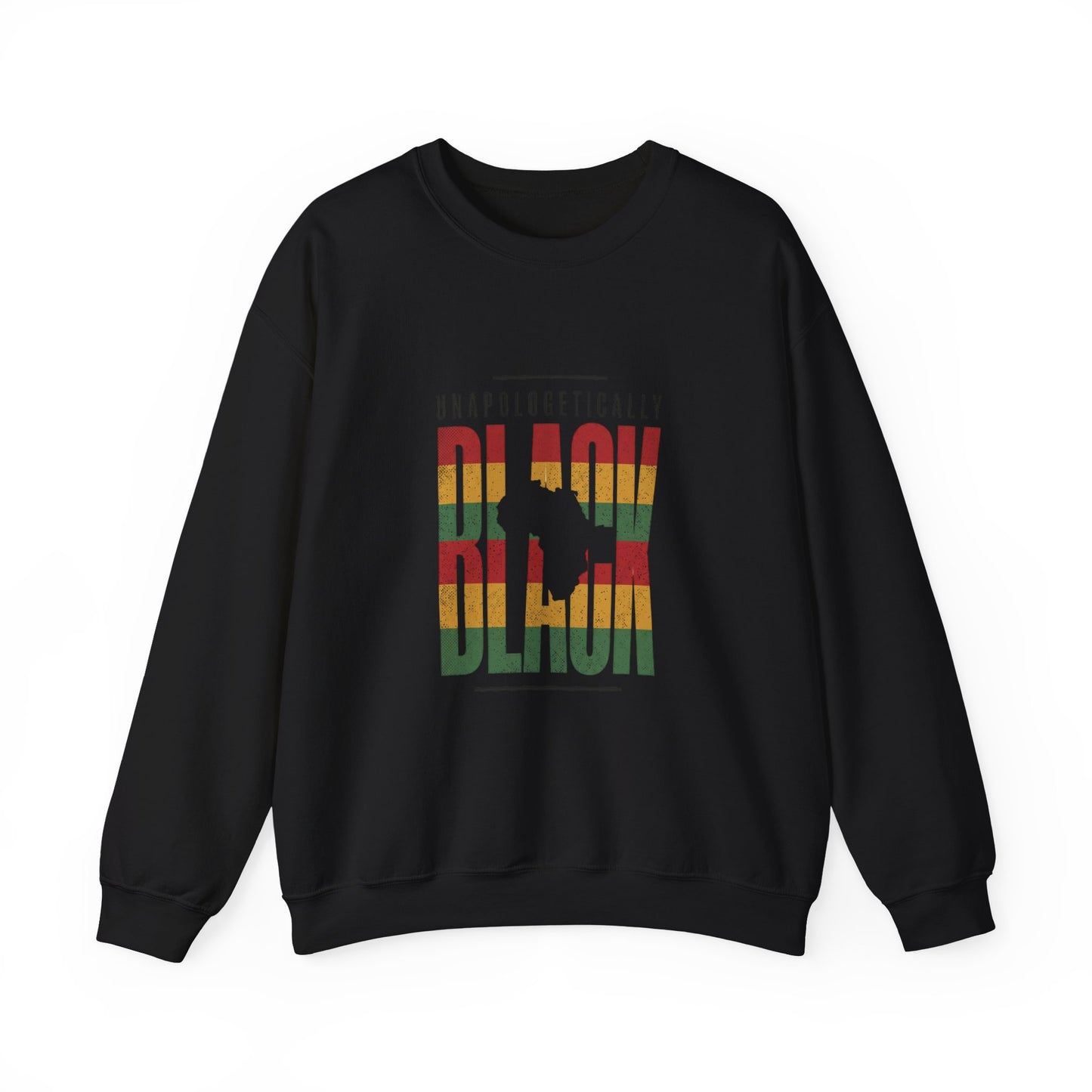 Unapologetically Black Crewneck Sweatshirt | Juneteenth Pan-African Pride