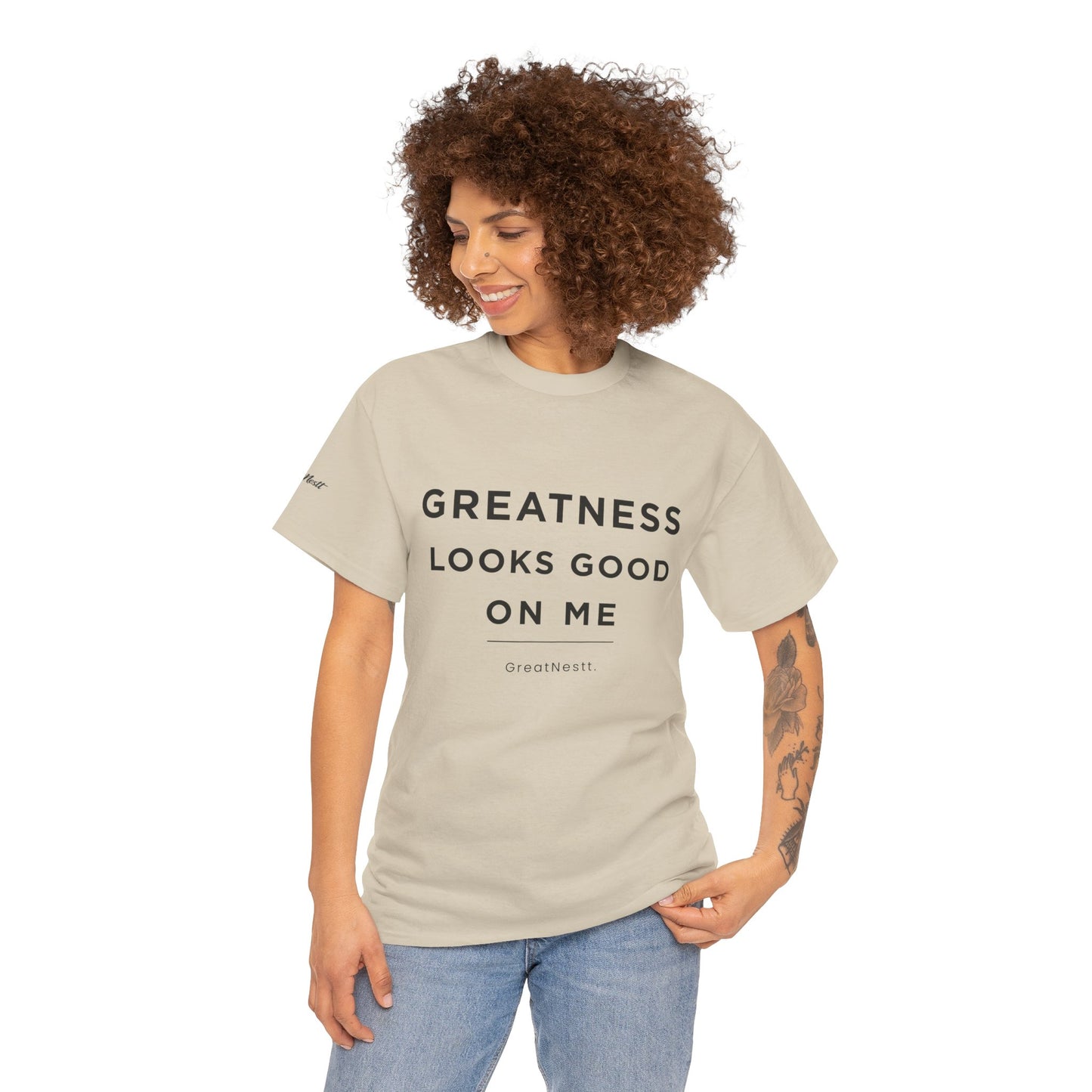 Greatness Looks Good On Me T-Shirt — Inspirational Graphic Tee