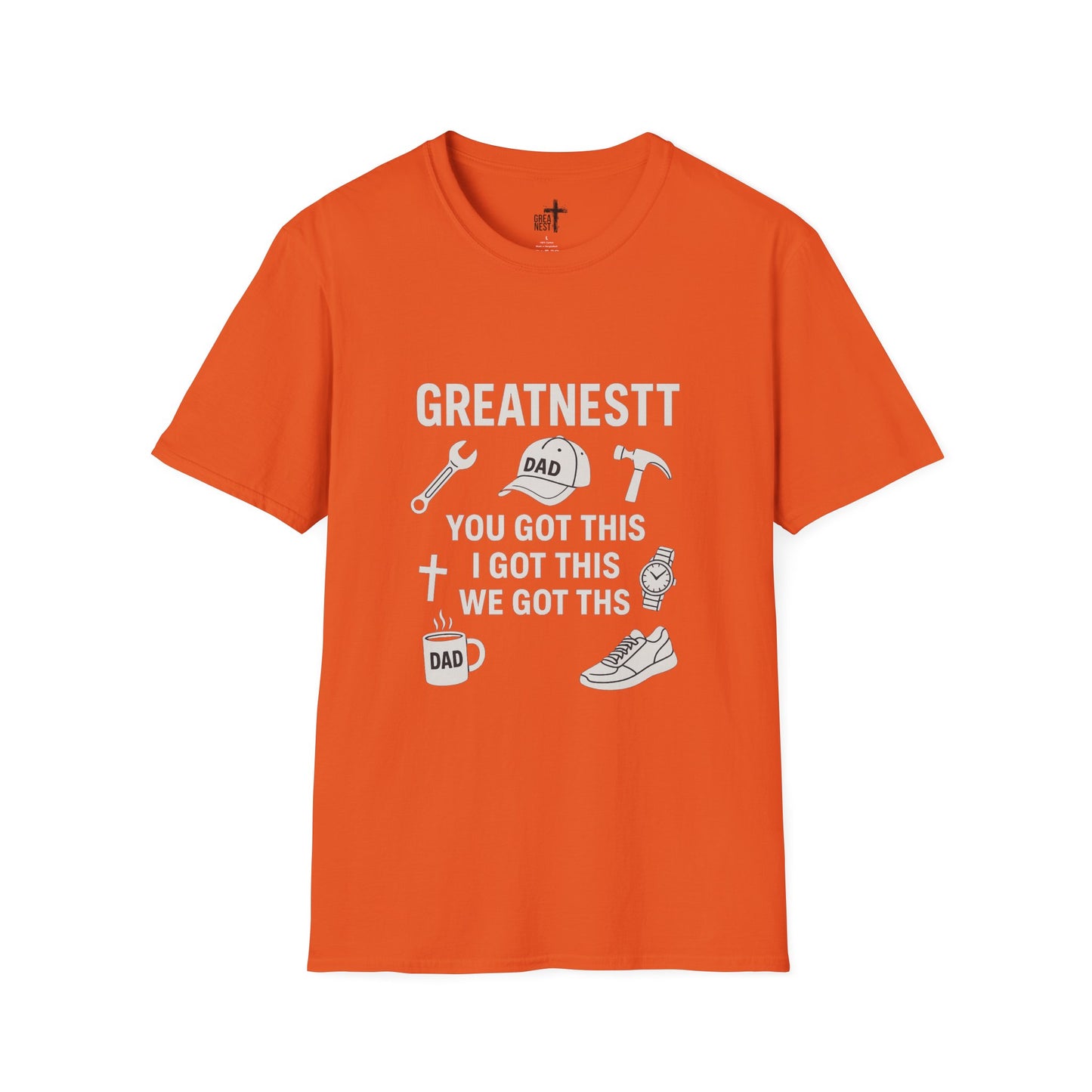 Dad Motivational Softstyle T-Shirt, Gifts for Fathers Day, Unisex Tee for Dads, Inspirational Apparel, Casual Everyday Wear