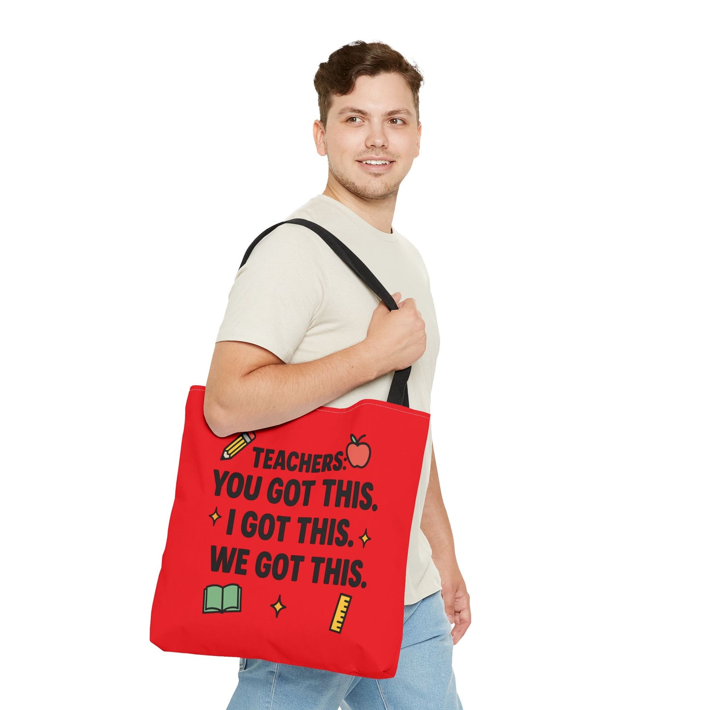 Teacher Inspiration Tote Bag - Motivational Quotes for Educators
