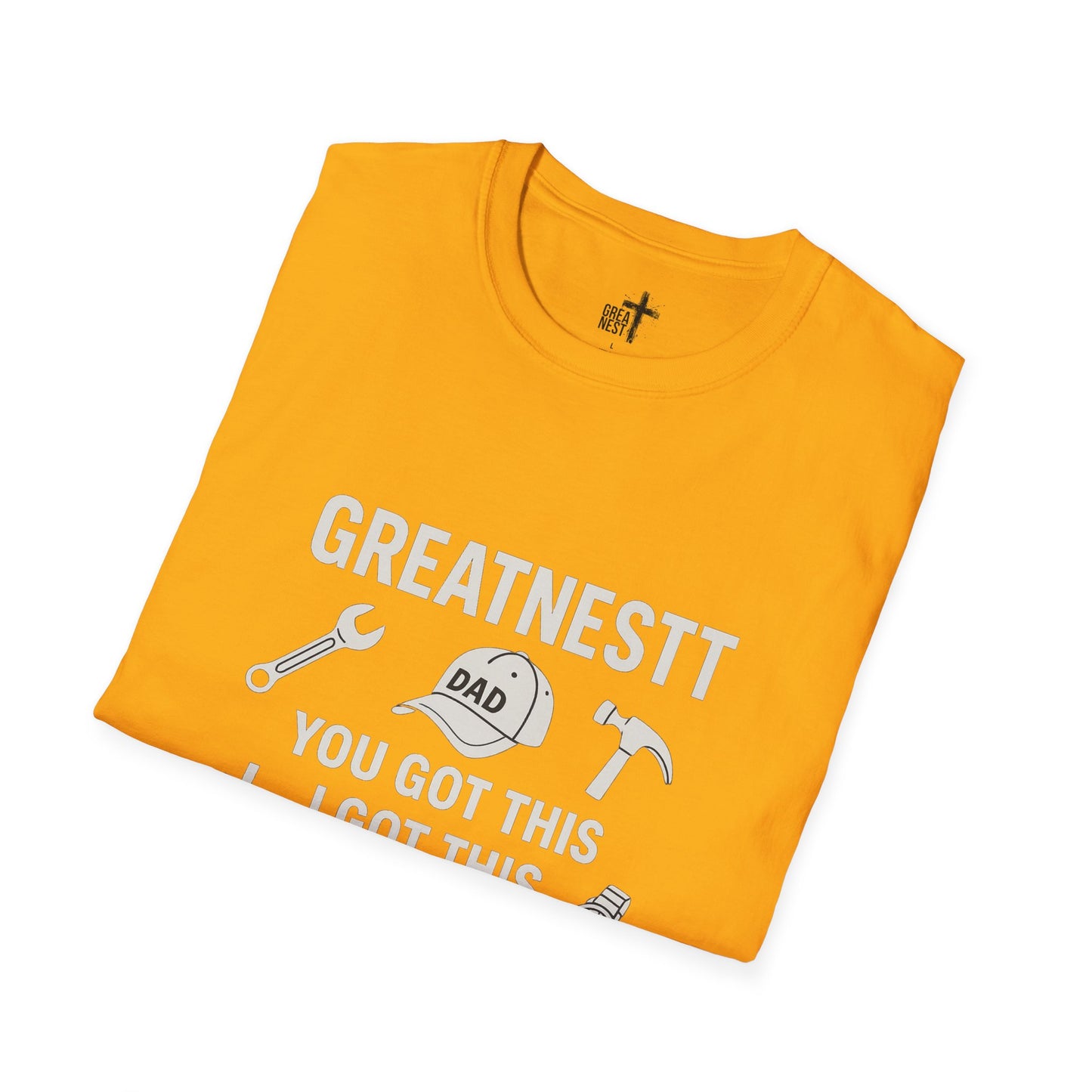 Dad Motivational Softstyle T-Shirt, Gifts for Fathers Day, Unisex Tee for Dads, Inspirational Apparel, Casual Everyday Wear