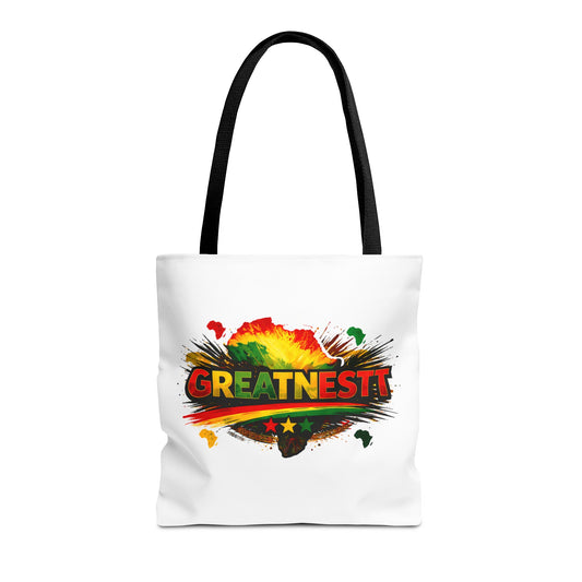 Black History Tote Bag — 'You Are Black History, I Am Black History' Colorful AOP Grocery & Everyday Tote
