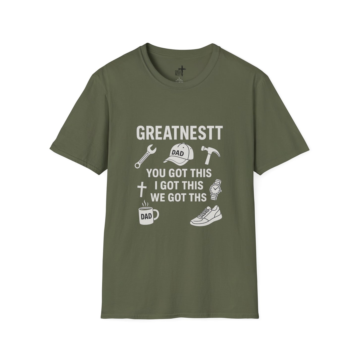 Dad Motivational Softstyle T-Shirt, Gifts for Fathers Day, Unisex Tee for Dads, Inspirational Apparel, Casual Everyday Wear
