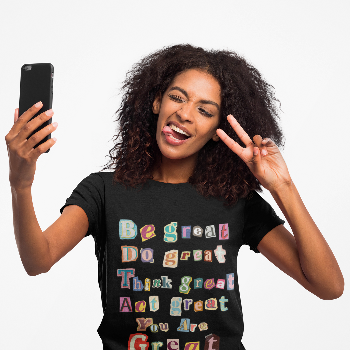 T-Shirt with Scrapbook Letter Design