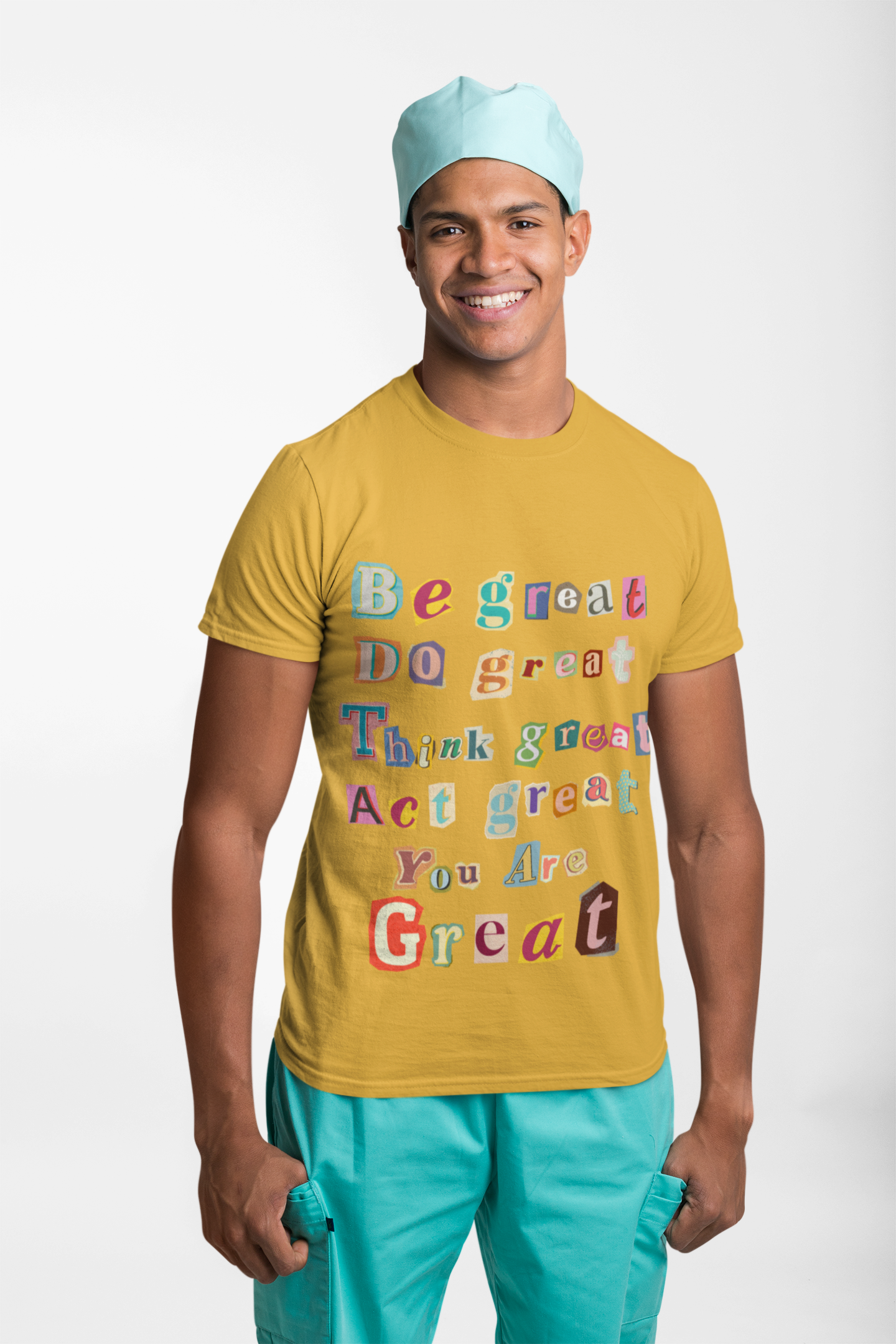 T-Shirt with Scrapbook Letter Design