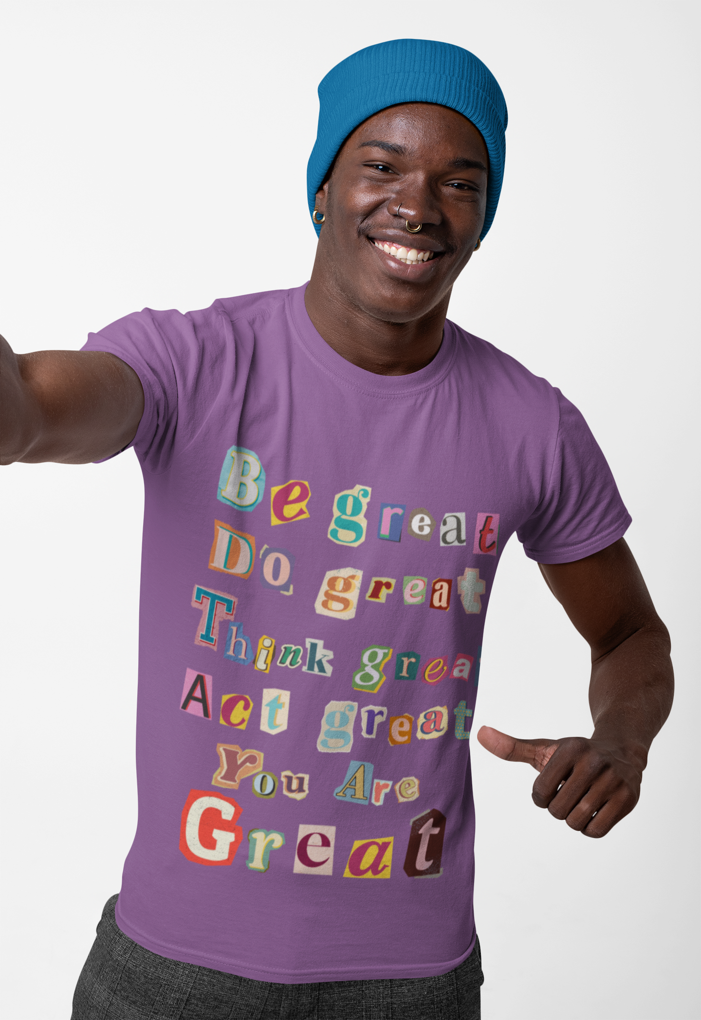 T-Shirt with Scrapbook Letter Design