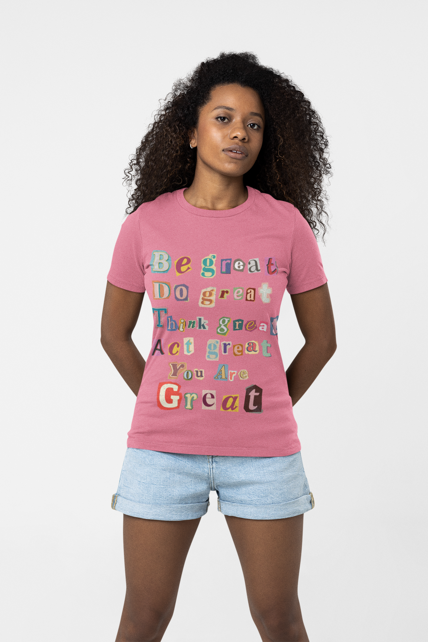 T-Shirt with Scrapbook Letter Design