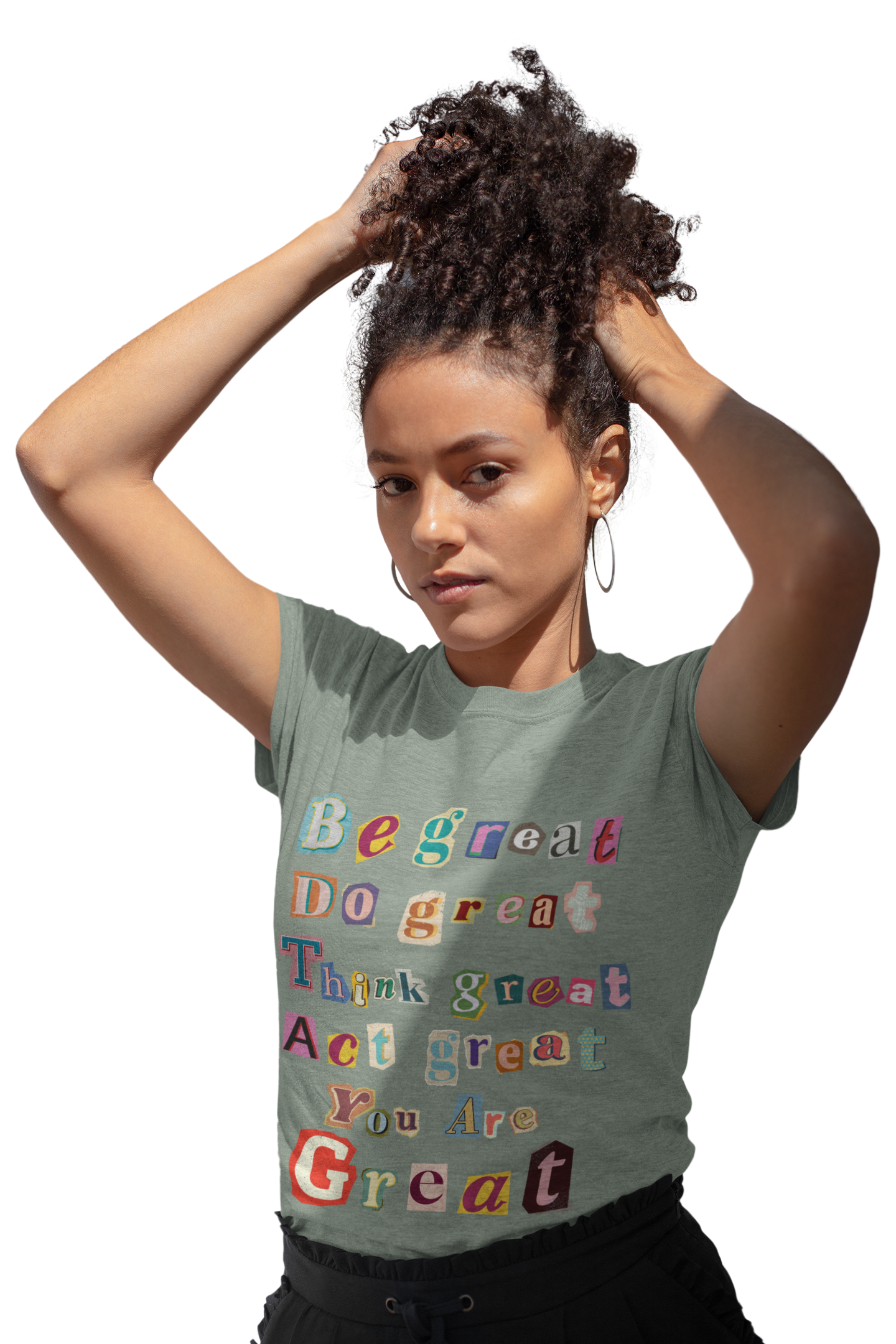 T-Shirt with Scrapbook Letter Design