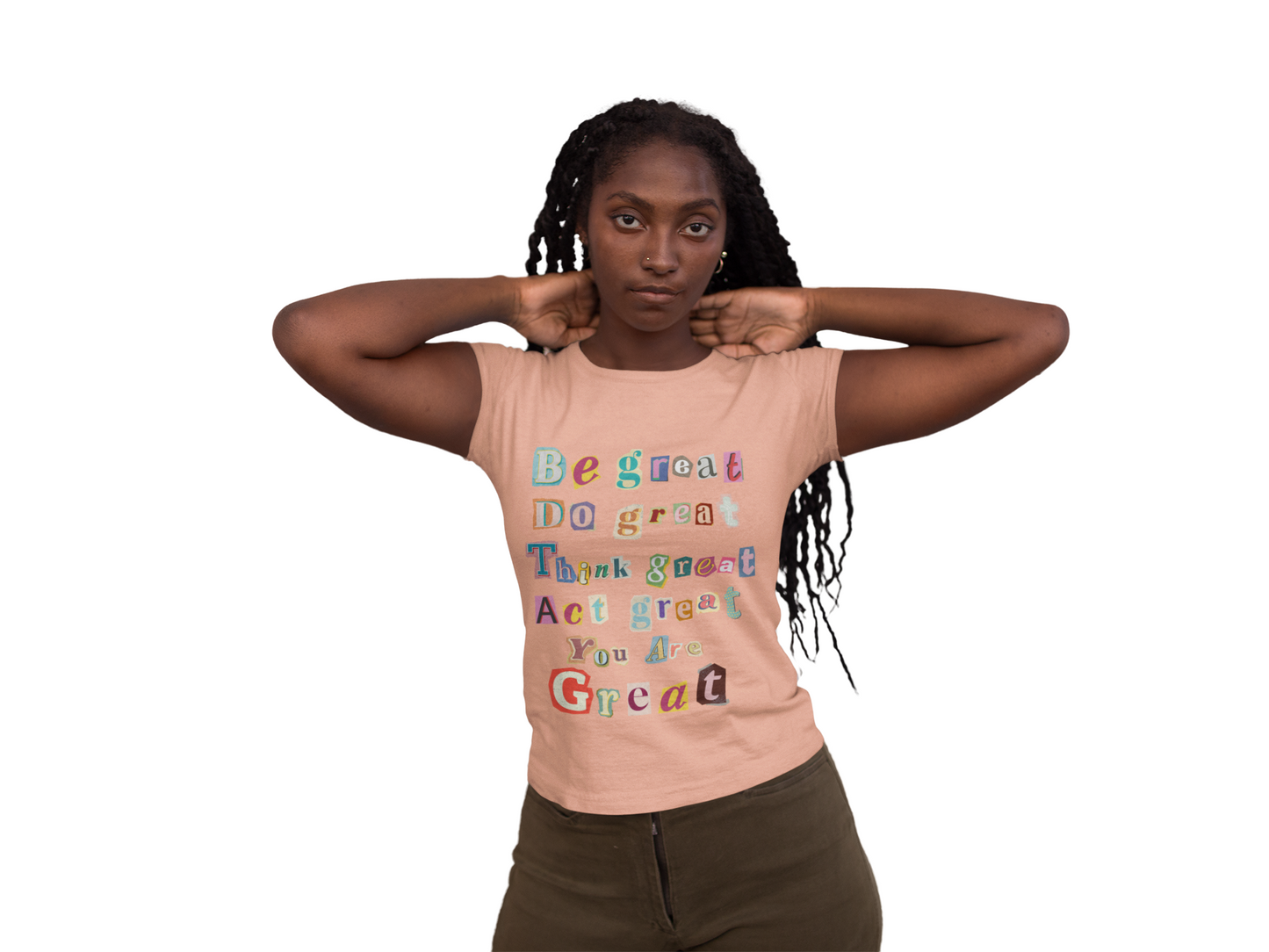 T-Shirt with Scrapbook Letter Design
