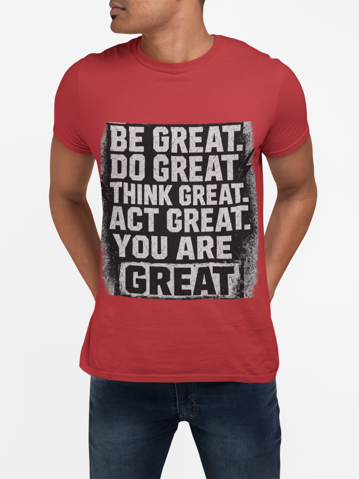 Motivational Unisex T-Shirt - Be Great, Inspirational Gift for Friends, Charity Event Tee, Casual Wear, Positive Vibes