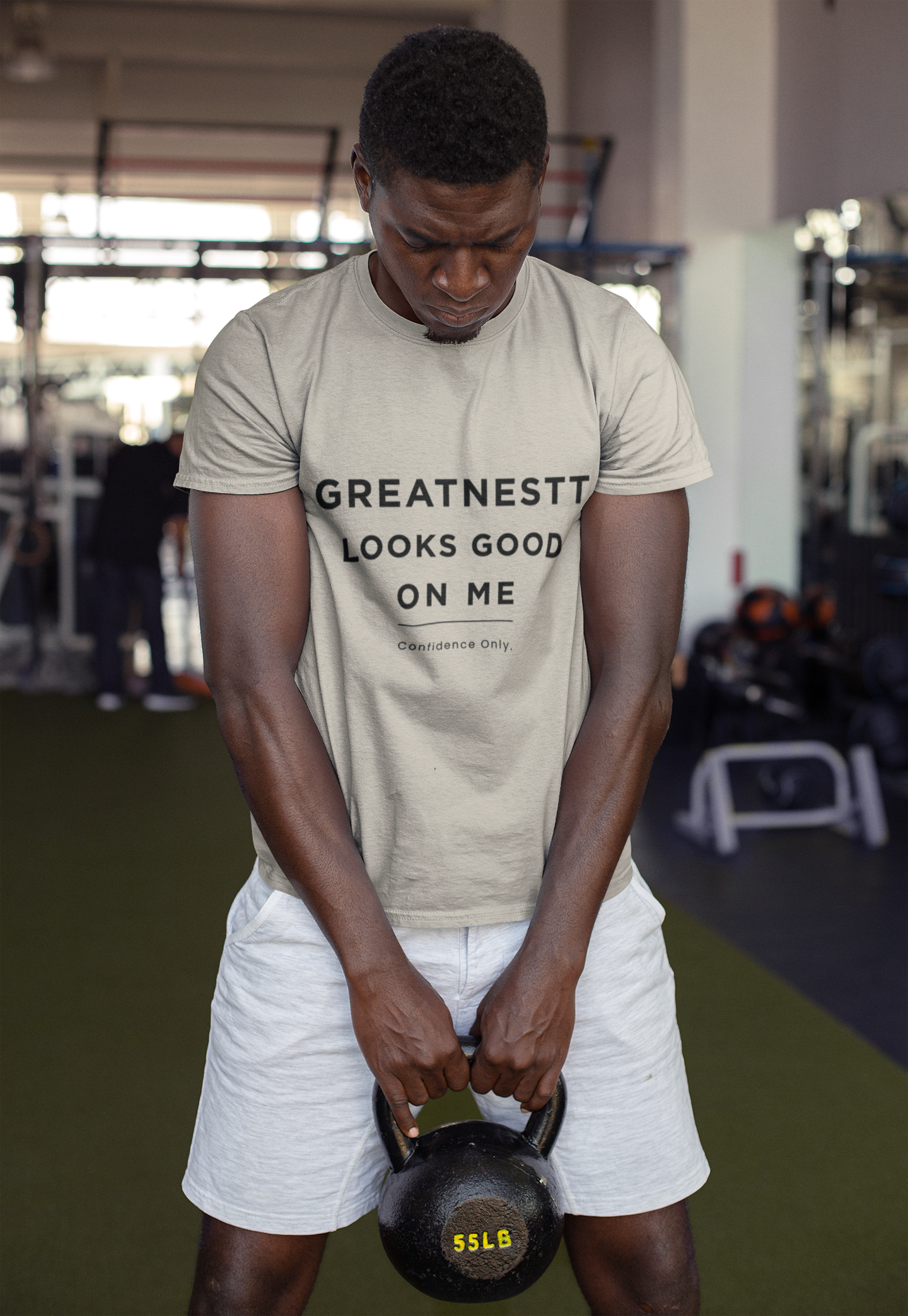Greatness T-Shirt — "Greatnesstt Looks Good On Me" Motivational Tee