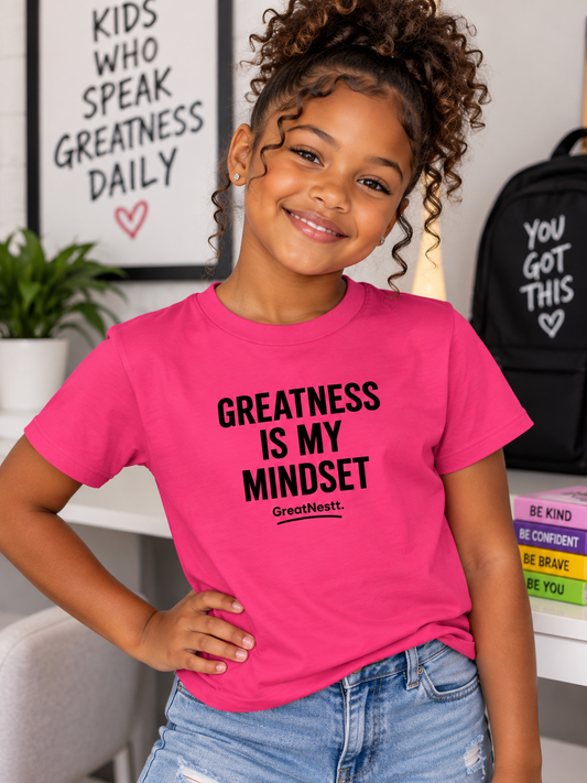 Greatness Is My Mindset Kids Tee