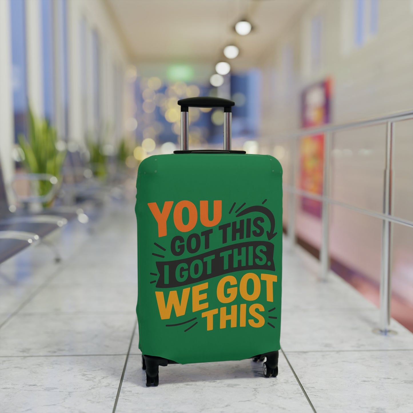 Encouraging Luggage Cover - Travel Accessory, Motivational Suitcase Protector, Personalized Travel Gift, Vacation Essentials, Unique [...]